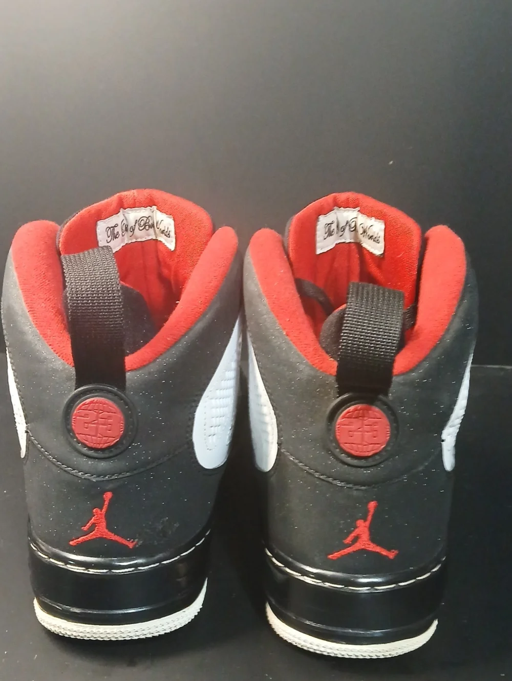 Air Jordan Fusion 9 'White Black Red' (2009) .Mens Size-12.  100%AUTHENTIC!